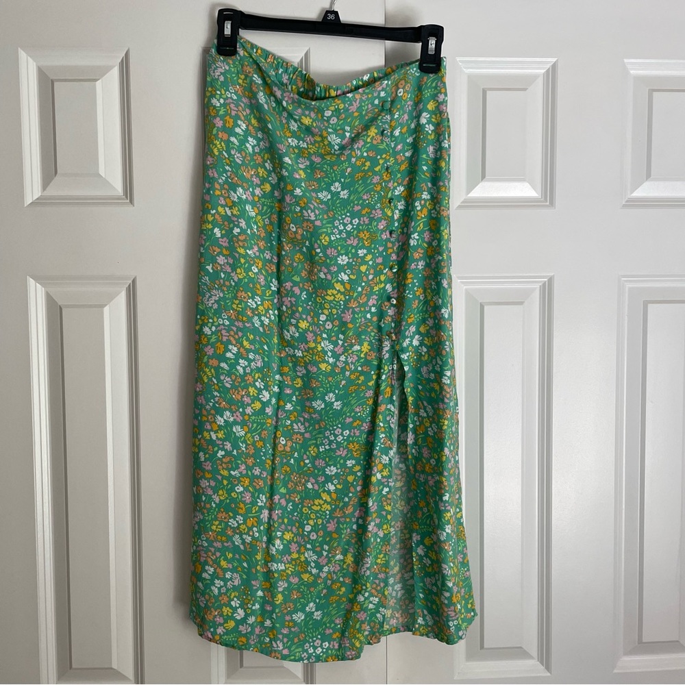 Miss Selfridge Floral Midi Skirt